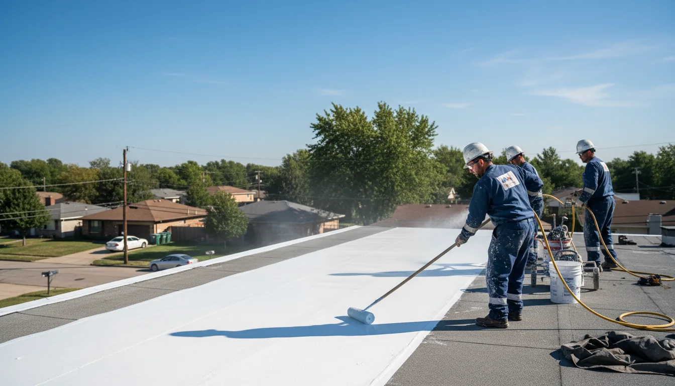 Commercial roof coating in South Rockwood, MI near me